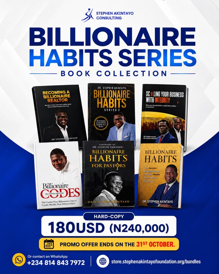 The Dr. Stephen Akintayo Billionaire Book Series Collection cover